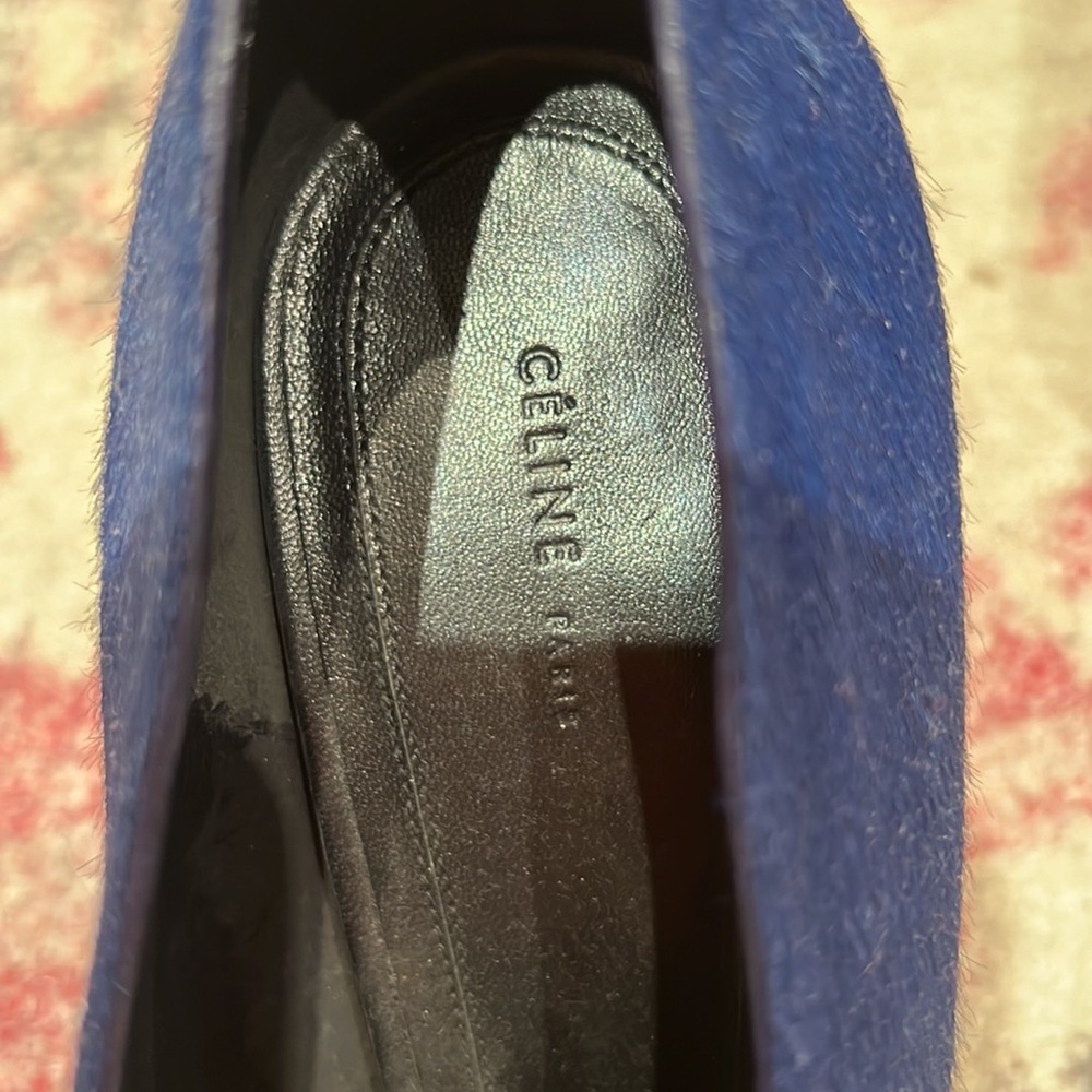 NWOT Celine Pony Hair Navy Shoes - Picture 4 of 6